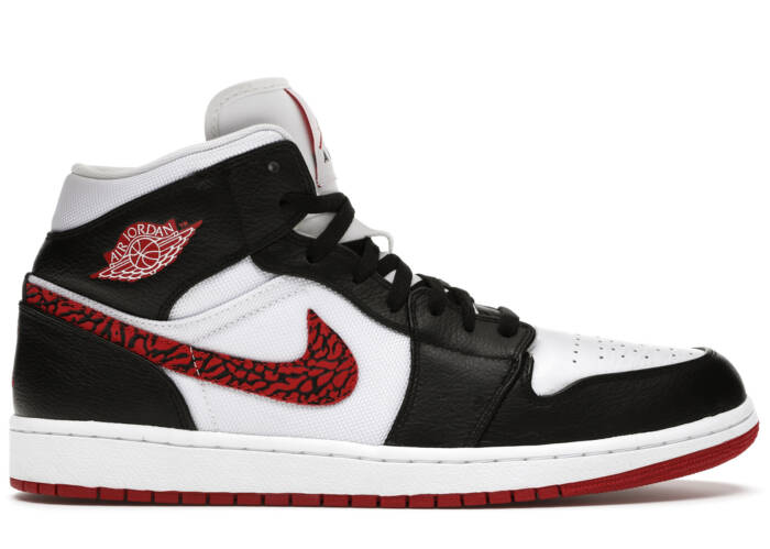 Air Jordan 1 Phat White Red Black (Elephant Print)