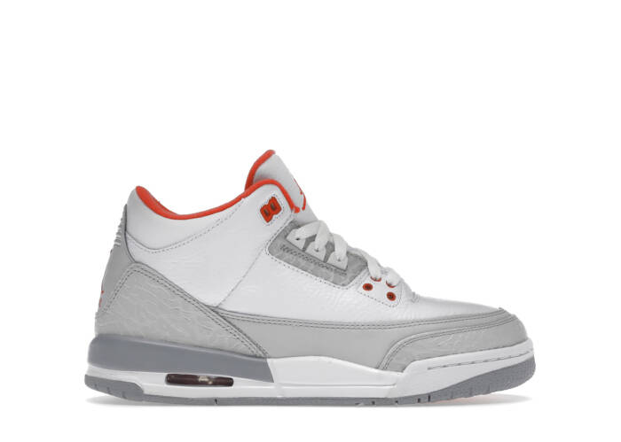 Air Jordan 3 Retro White Crimson Grey (GS)