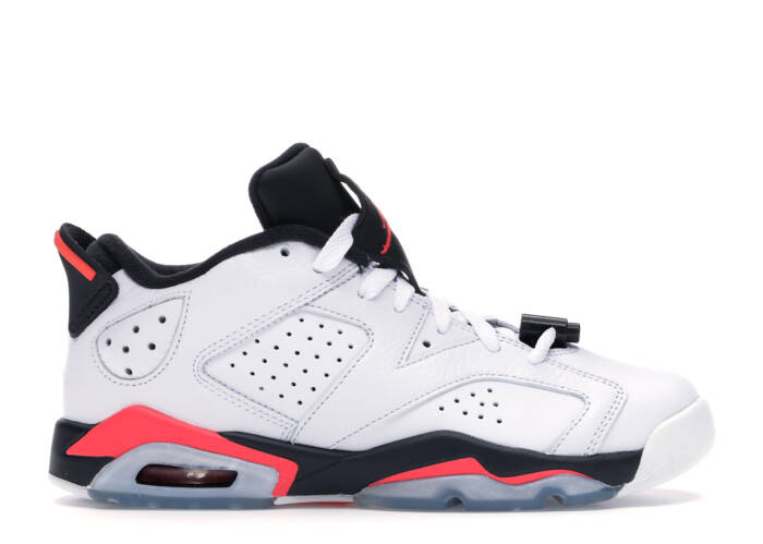 Air Jordan 6 Retro Low White Infrared 23 Black (GS)