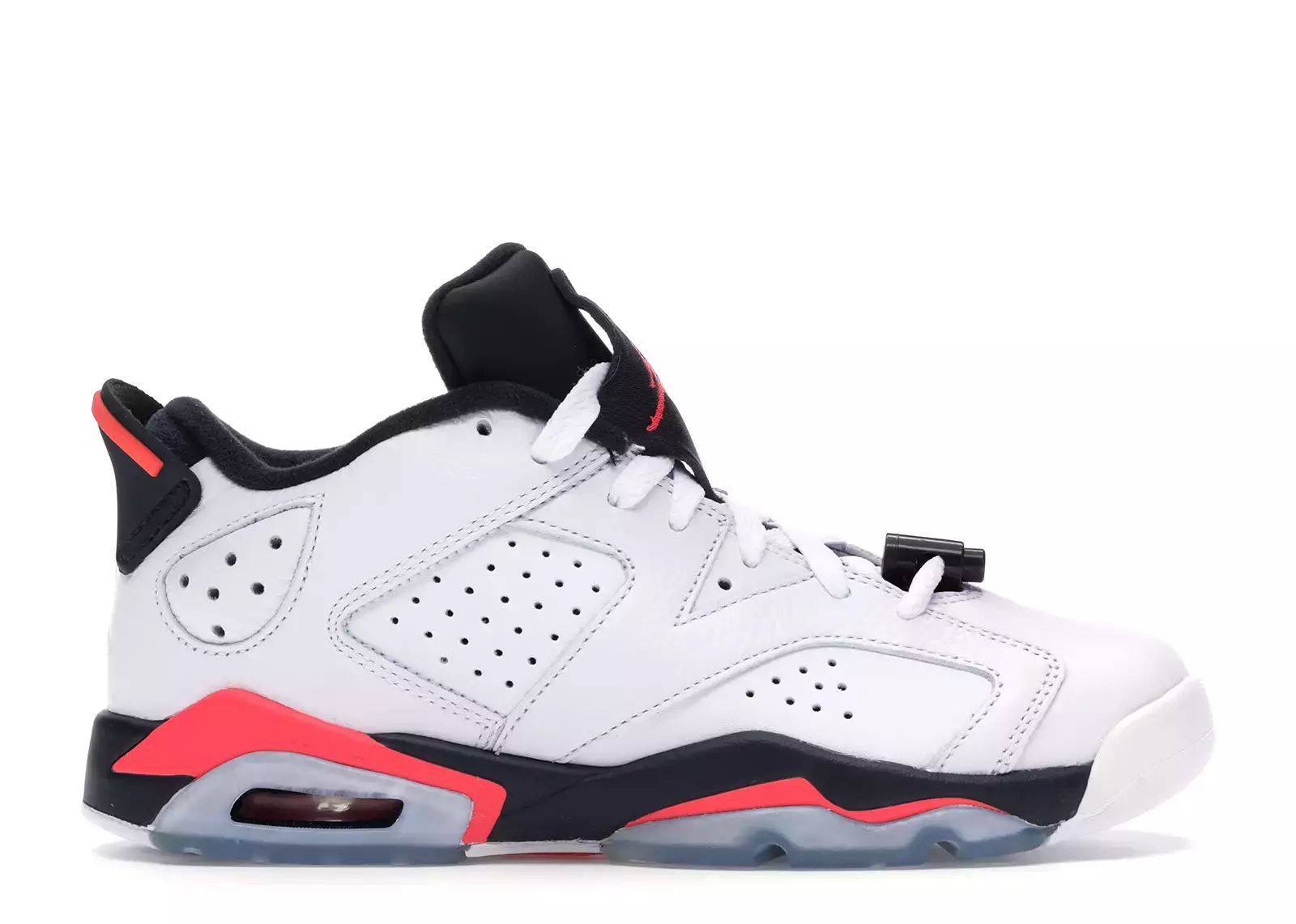 Air Jordan 6 Retro Low White Infrared 23 Black (GS)
