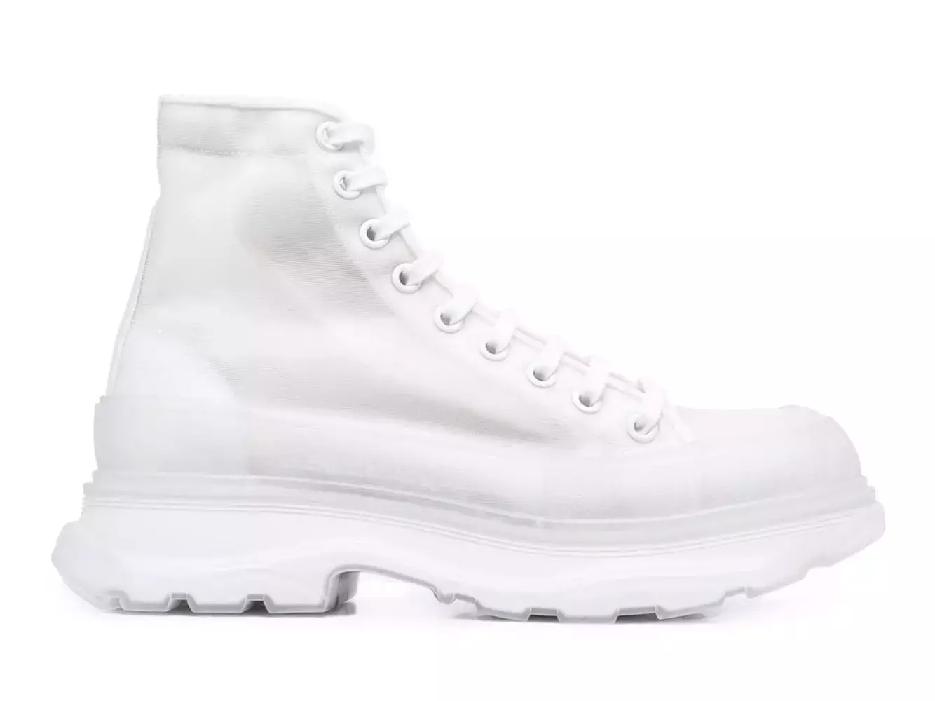 Alexander McQueen Tread Slick Boot White White Clear Sole