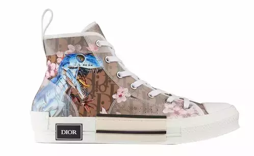 Dior B23 High Canvas Sorayama Dinosaur Brown 3SH118YNF H061