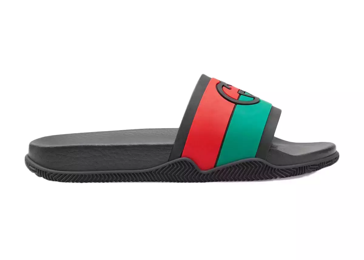 Gucci Slide Interlocking G Black