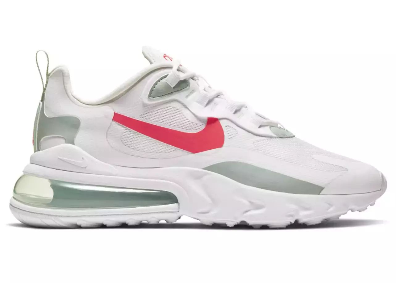 Nike Air Max 270 React White Pistachio Crimson (W)