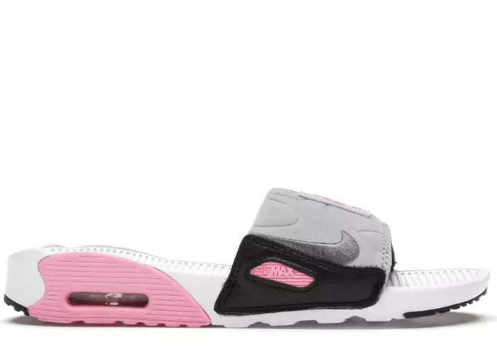 Nike Air Max 90 Slide White Rose Cool Grey (W)