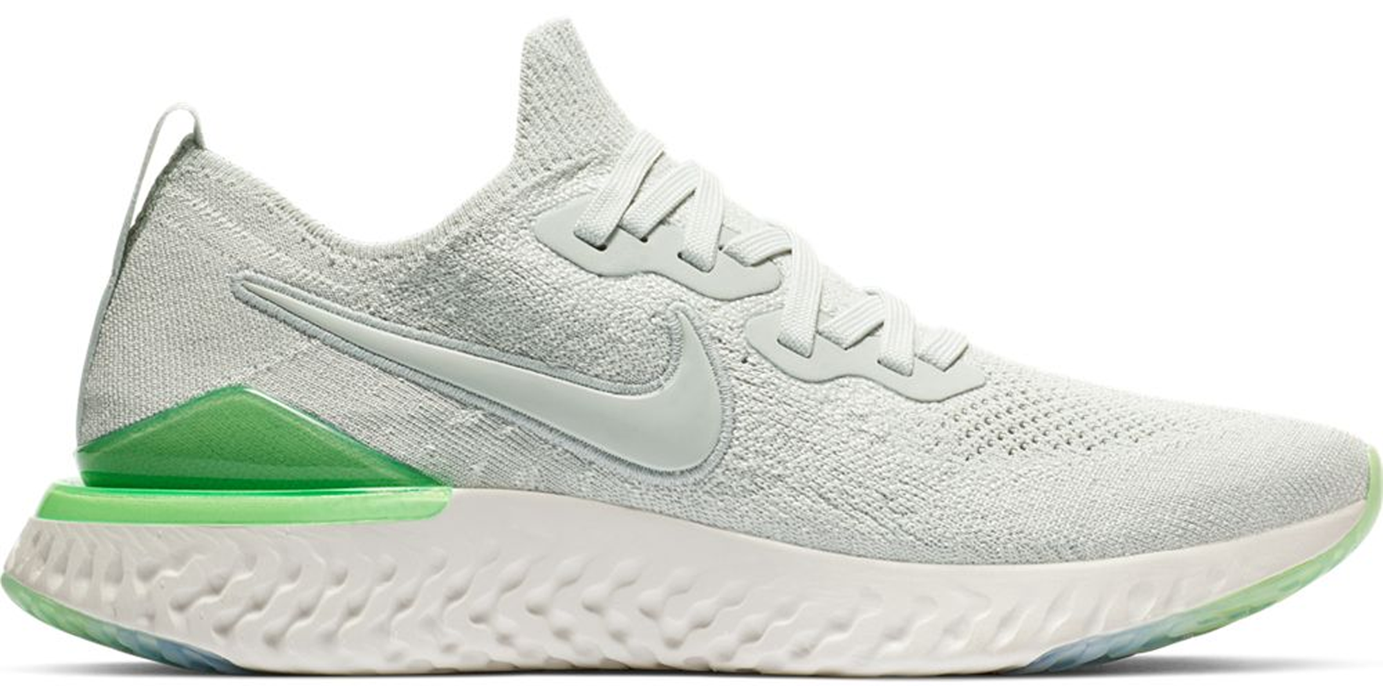 Nike Epic React Flyknit 2 Light Silver Lime Blast (W)