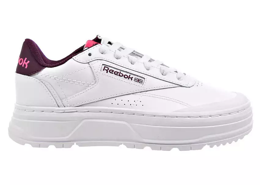 Reebok Club C Double Geo Cloud White Maroon (W)