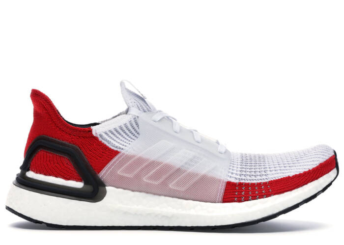 Adidas Ultra Boost 19 White Scarlet