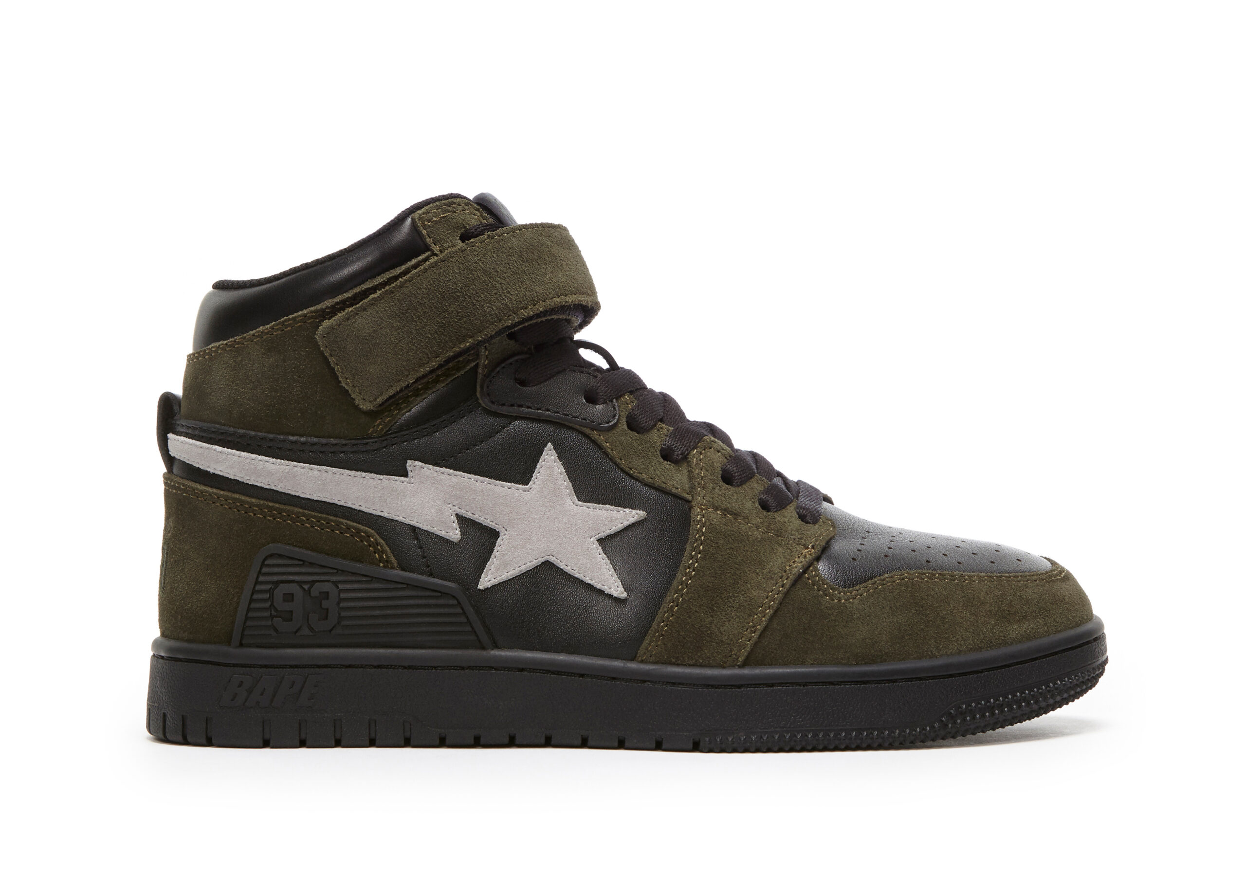 A Bathing Ape Block Sta Hi Dark Grey Light Grey