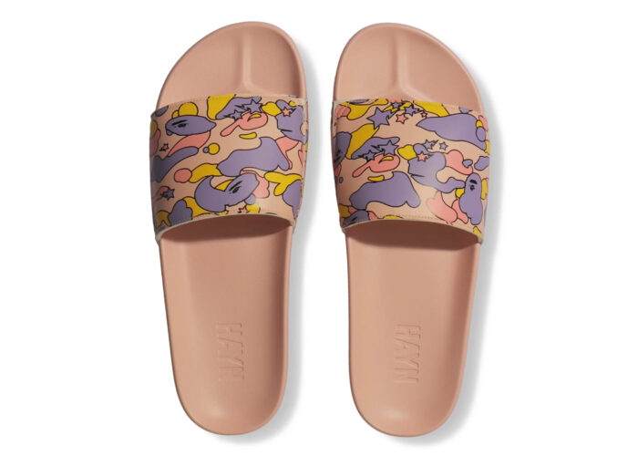 A Bathing Ape Hayn Slide Pink Sta Camo