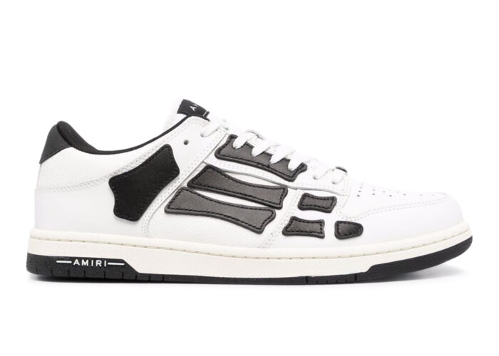 AMIRI Skel Top Low White Black White