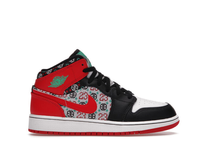 Air Jordan 1 Mid SE Ugly Christmas Sweater (GS)