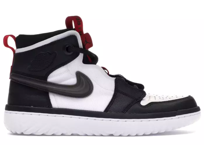 Air Jordan 1 High React Black White Gym Red