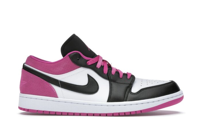 Air Jordan 1 Low Black Active Fuchsia