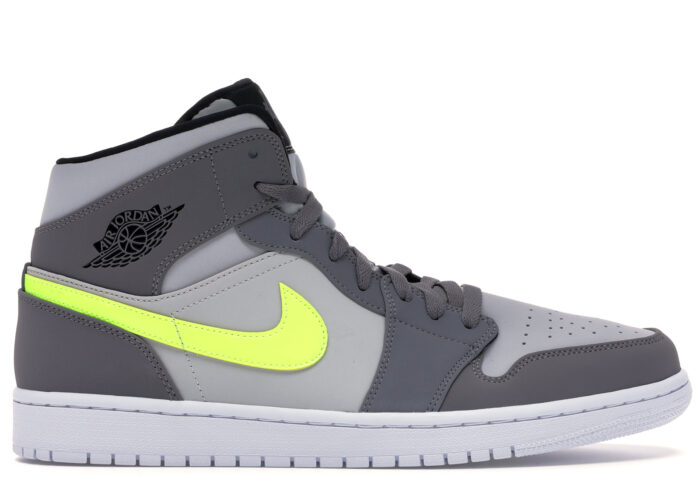 Air Jordan 1 Mid Gunsmoke Volt