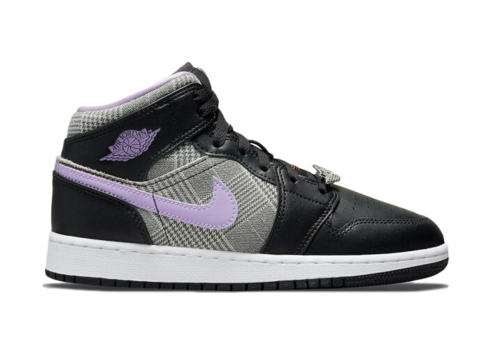 Air Jordan 1 Mid SE Houndstooth (GS)