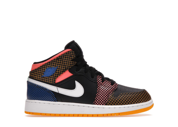 Air Jordan 1 Mid MMD Multi-Color Grid (GS)