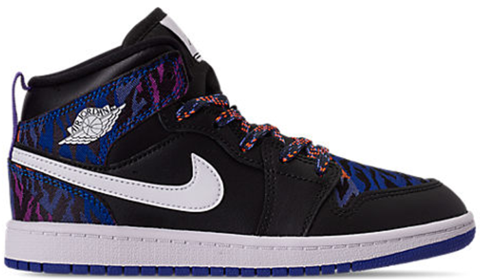 Air Jordan 1 Mid Multi-Color Tiger Stripe (PS)