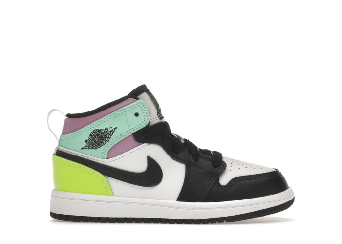 Air Jordan 1 Mid Pastel Black Toe (PS)