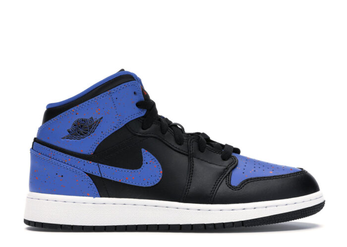 Air Jordan 1 Mid Royal Paint Splatter (GS)