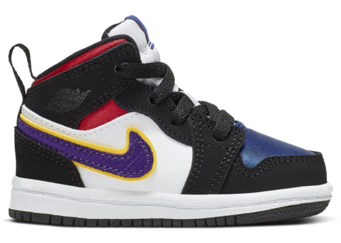 Air Jordan 1 Mid SE Black Field Purple (TD)