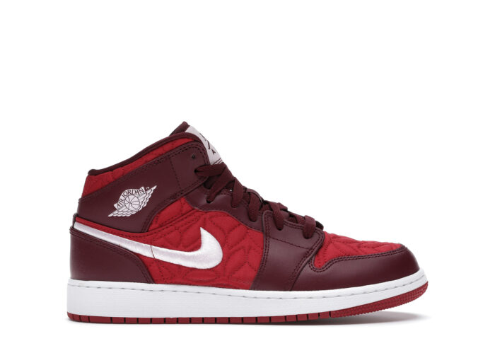 Air Jordan 1 Mid SE Red Quilt (GS)