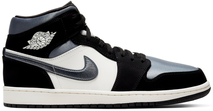 Air Jordan 1 Mid Satin Grey Toe