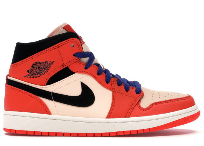 Air Jordan 1 Mid Team Orange Black