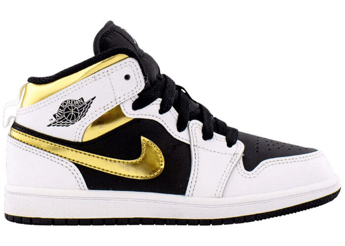Air Jordan 1 Mid White Gold (PS)