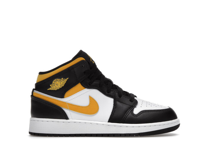 Air Jordan 1 Mid White Pollen Black (GS)