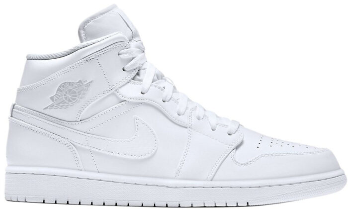 Air Jordan 1 Mid White/Pure Platinum