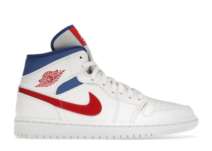 Air Jordan 1 Mid White Red Royal (W)