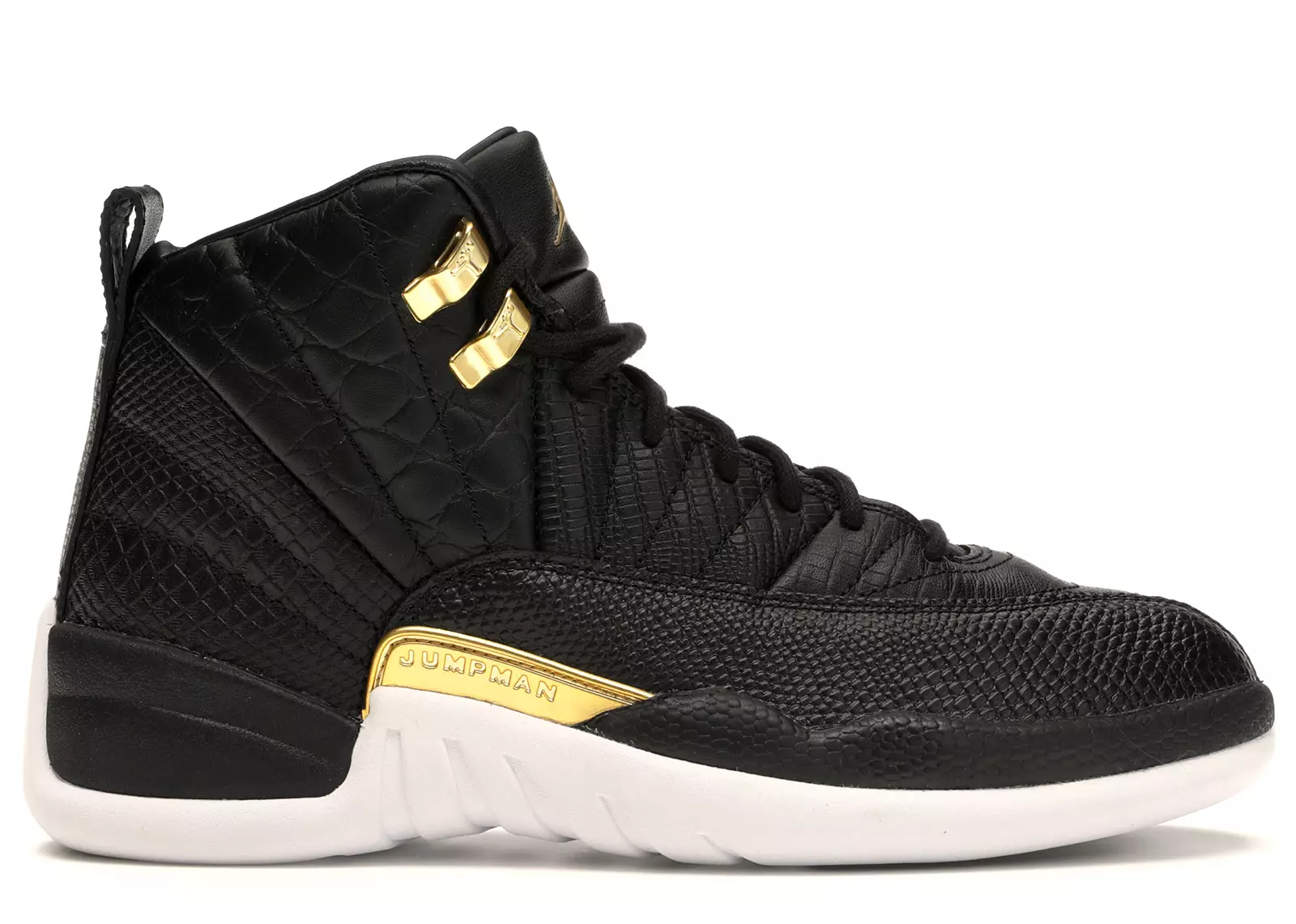 Air Jordan 12 Retro Black Metallic Gold White (W)