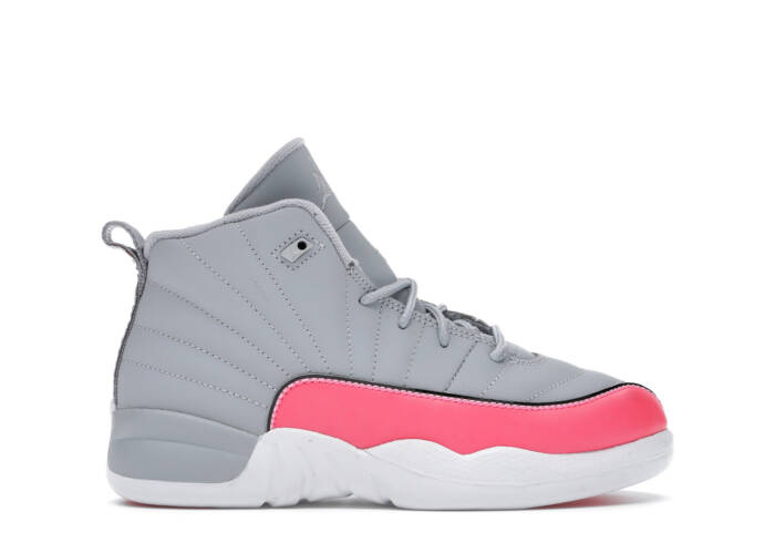 Air Jordan 12 Retro Wolf Grey Racer Pink (PS)