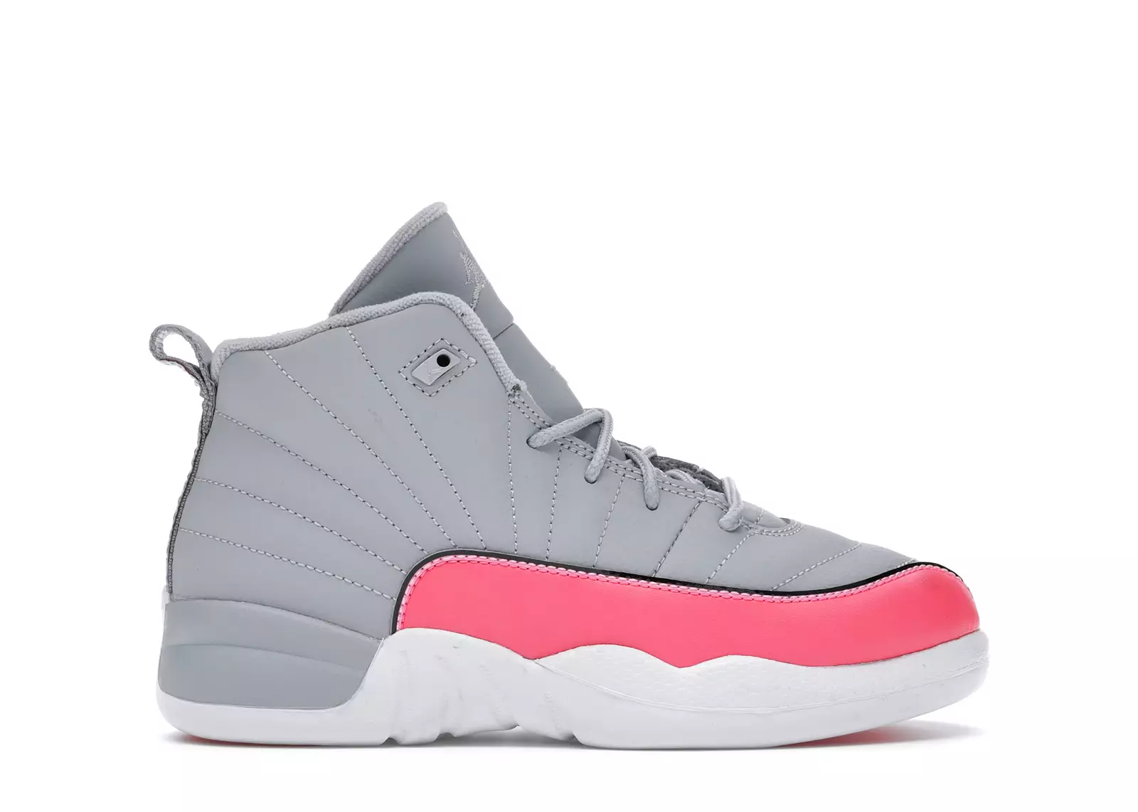 Air Jordan 12 Retro Wolf Grey Racer Pink (PS)