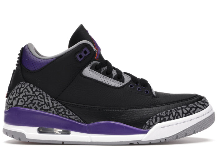 Air Jordan 3 Retro Black Court Purple