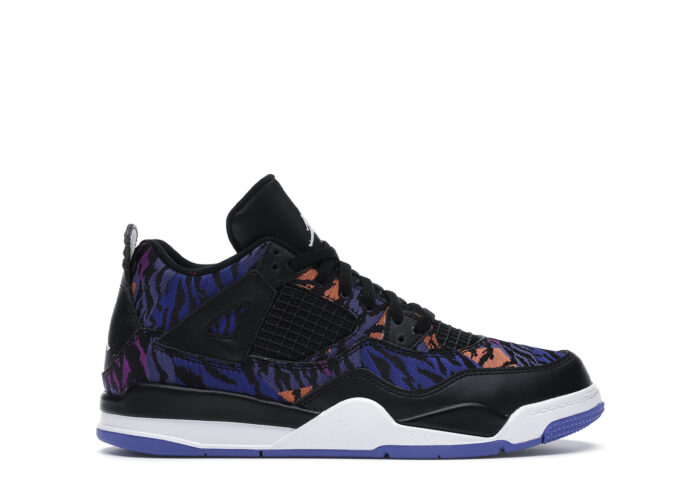 Air Jordan 4 Retro Black Rush Violet (PS)