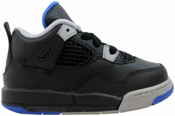 Air Jordan 4 Retro Black Soar Matte Silver White (TD)
