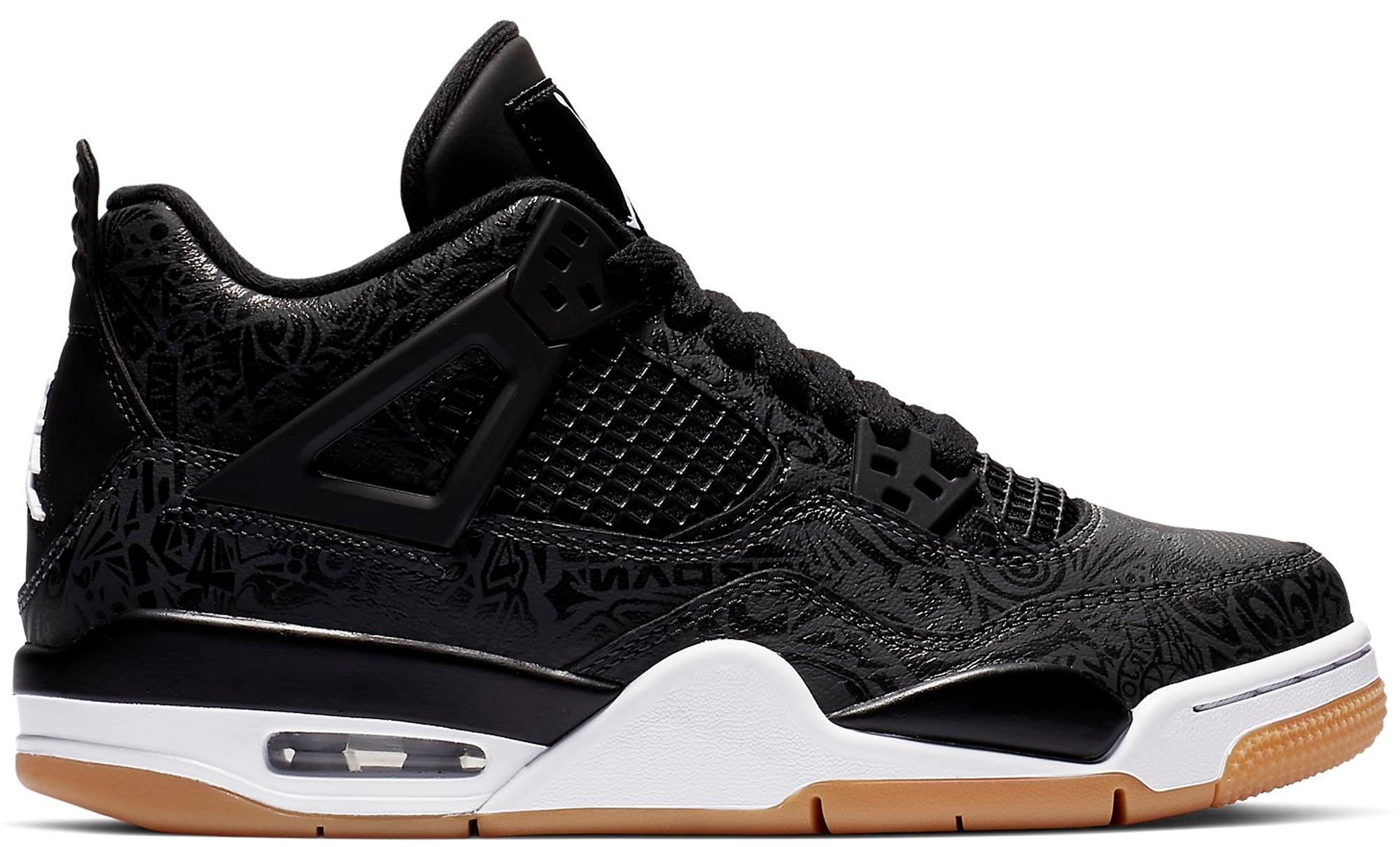 Air Jordan 4 Retro Laser Black Gum (GS)