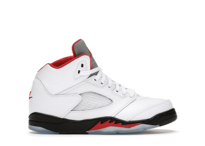 Air Jordan 5 Retro Fire Red Silver Tongue (2020) (PS)
