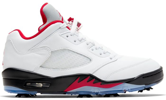 Air Jordan 5 Retro Low Golf Fire Red (Silver Tongue)