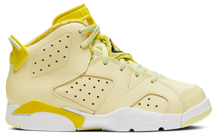 Air Jordan 6 Retro Dynamic Yellow Floral (PS)