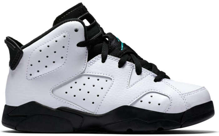Air Jordan 6 Retro White Hyper Jade Black (PS)