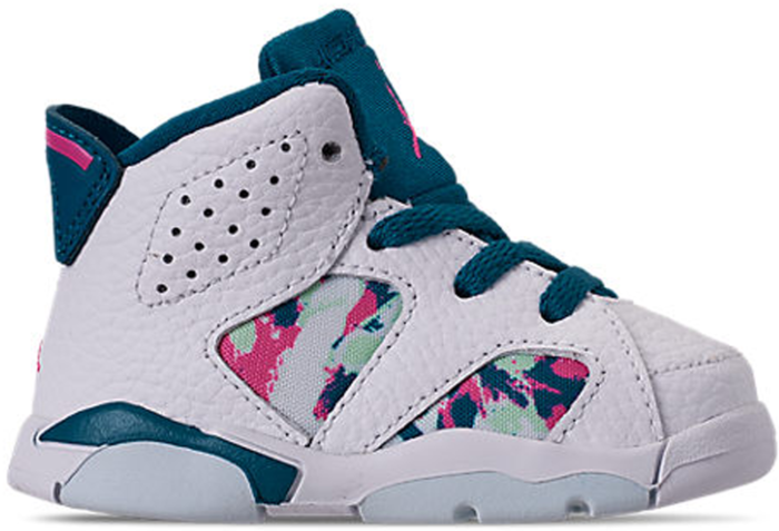 Air Jordan 6 Retro White Laser Fuchsia Green Abyss (TD)