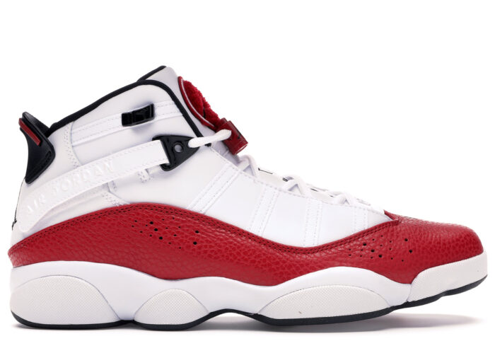 Air Jordan 6 Rings White University Red