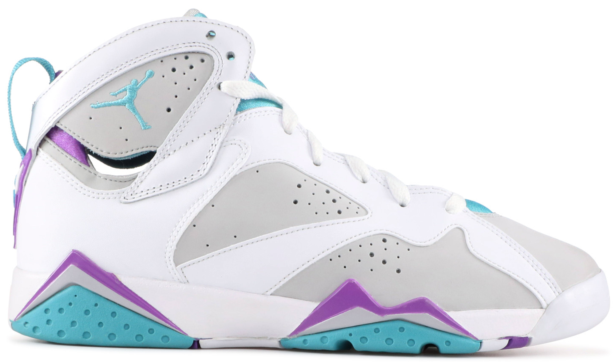 Air Jordan 7 Retro Neutral Grey Mineral Blue Bright Violet (GS)