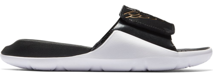 Air Jordan Hydro 7 Black Metallic Gold White (GS)