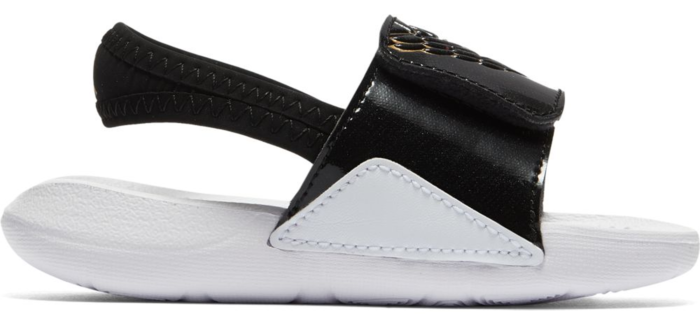 Air Jordan Hydro 7 Black Metallic Gold White (TD)