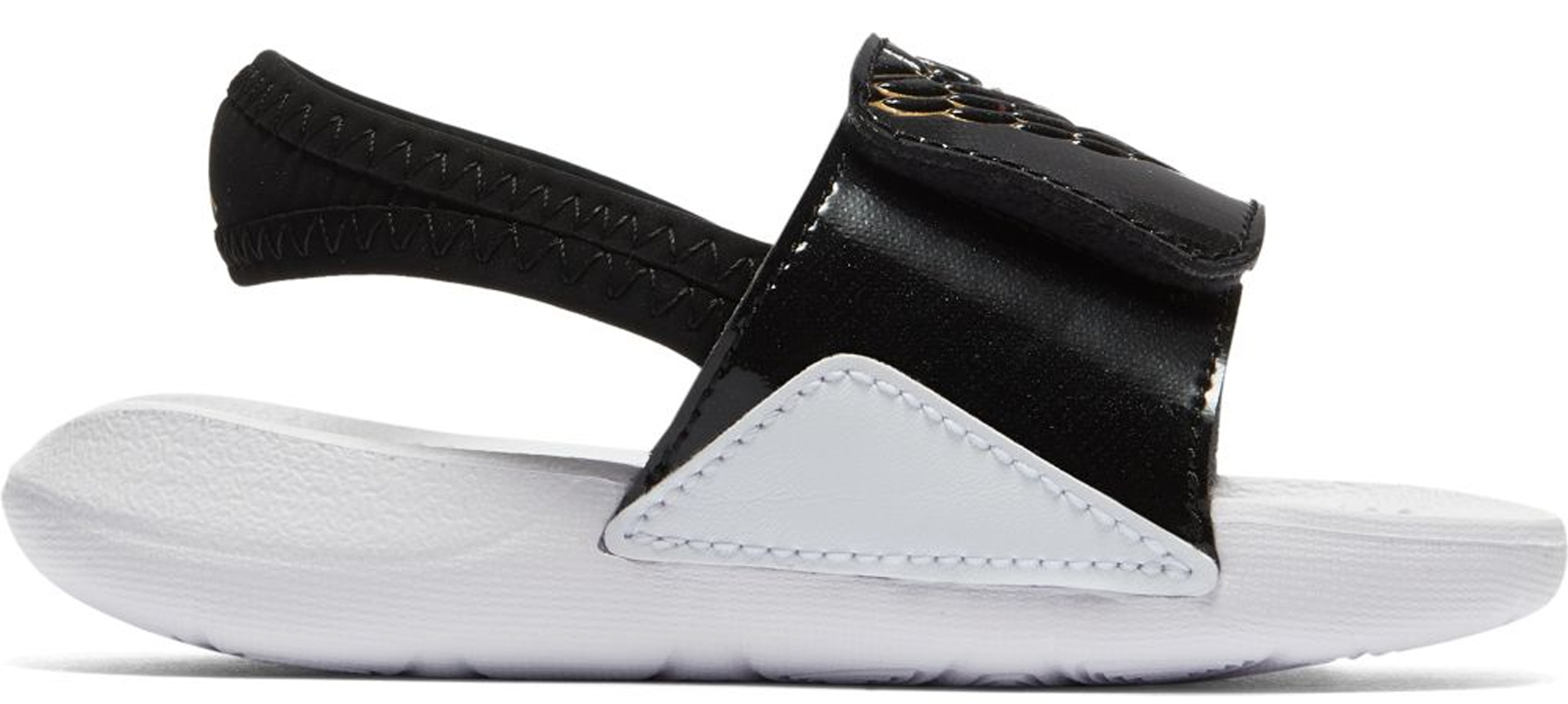 Air Jordan Hydro 7 Black Metallic Gold White (TD)