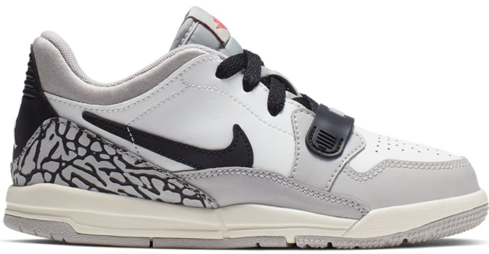 Air Jordan Legacy 312 Low Tech Grey Fire Red Black (PS)